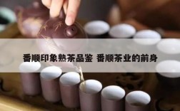 番顺印象熟茶品鉴 番顺茶业的前身