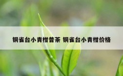 铜雀台小青柑普茶 铜雀台小青柑价格