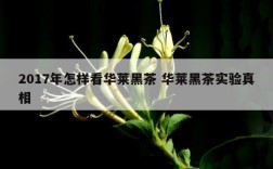 2017年怎样看华莱黑茶 华莱黑茶实验真相