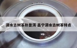 漭水古树茶熟普洱 昌宁漭水古树茶特点