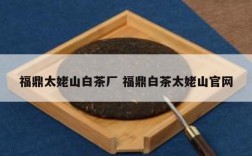 福鼎太姥山白茶厂 福鼎白茶太姥山官网