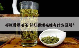 祁红香螺毛茶 祁红香螺毛峰有什么区别?
