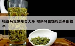喝茶吗我铁观音大全 喝茶吗我铁观音全部段子
