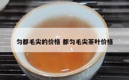 匀都毛尖的价格 都匀毛尖茶叶价格