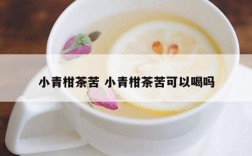小青柑茶苦 小青柑茶苦可以喝吗